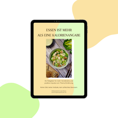 ,,Essen ist mehr als eine Kalorienangabe'' Ratgeber E-Book
