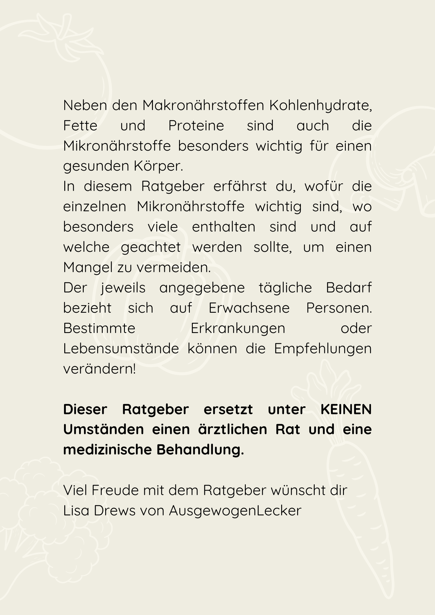 Mikronährstoff Ratgeber E-Book